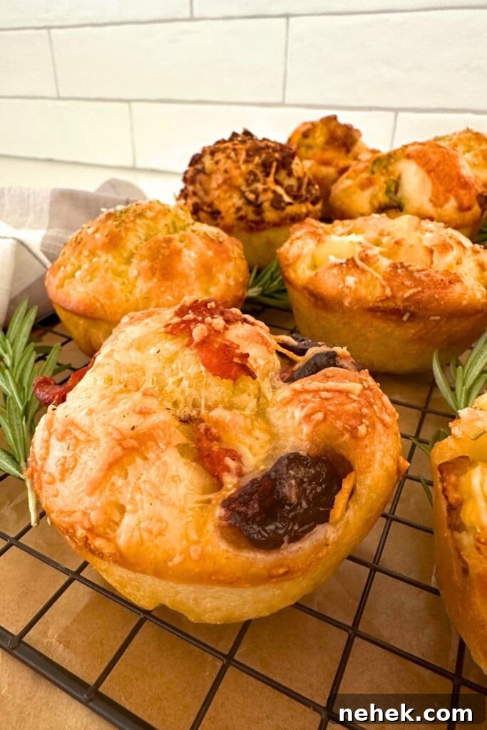 Sourdough Focaccia Muffins for Sharing: Crispy, Airy Bites 4 assorted focaccia muffins