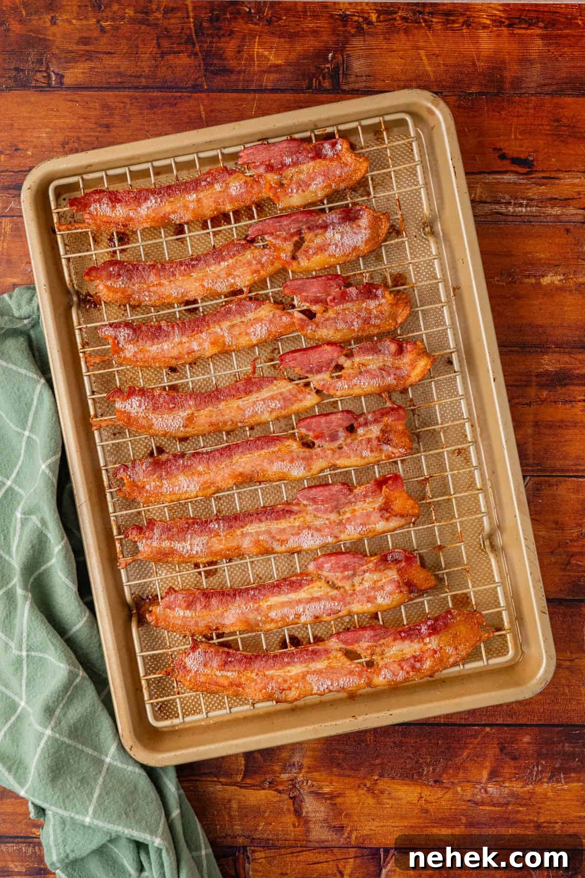 Oven baked bacon