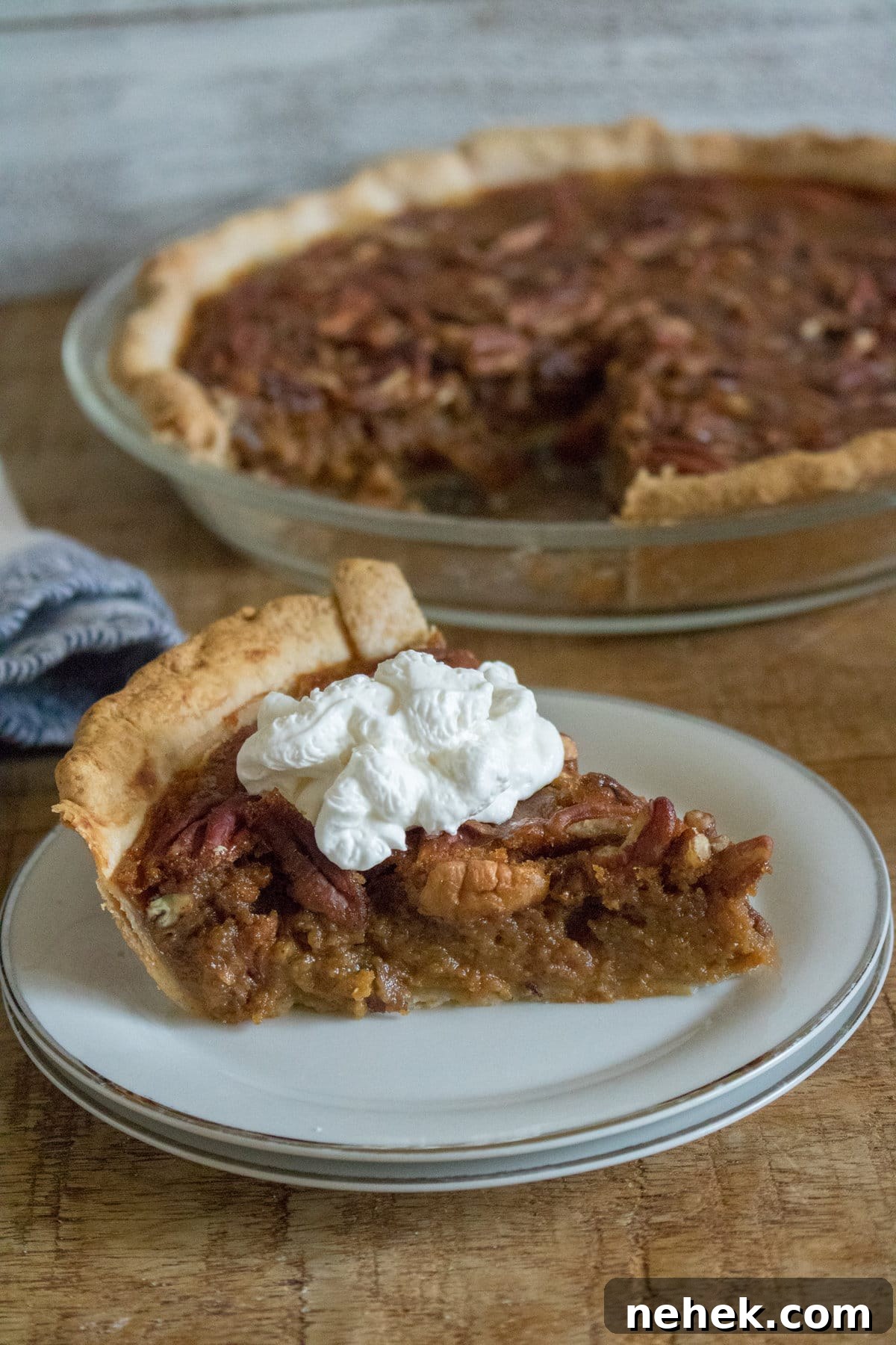 The pumpkin pecan pie slice.
