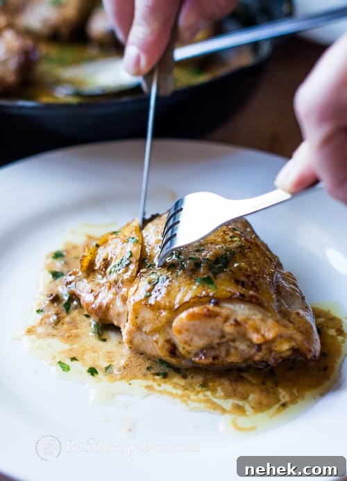 Easy chicken recipe on a plate