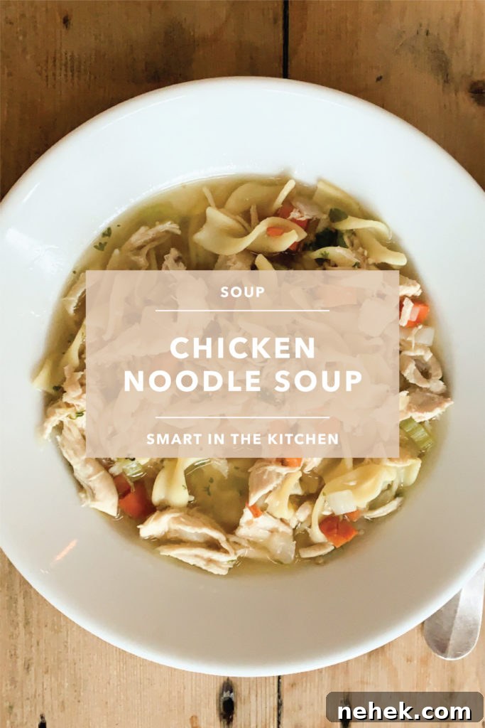If you’re pressed for time, make this soup with the shredded meat from a rotisserie chicken and eliminate the water. But try it at least once as its written below, it makes flavorful enriched broth. Makes 3-4 quarts soup