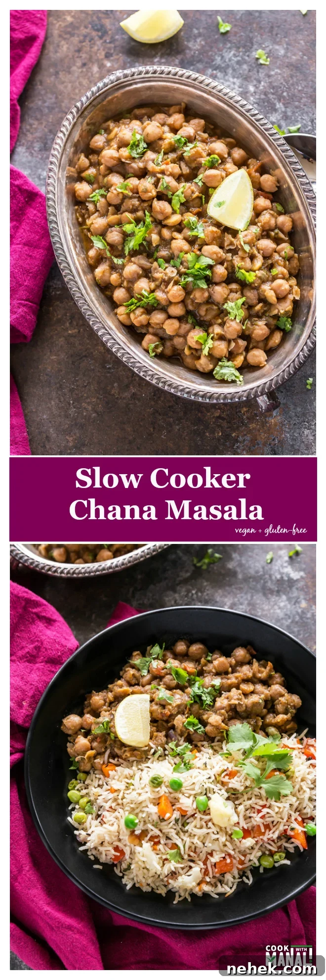 Slow Cooker Chana Masala Recipe — Creamy Chickpea Curry for Dinner 11 slow-cooker-chana-masala-collage