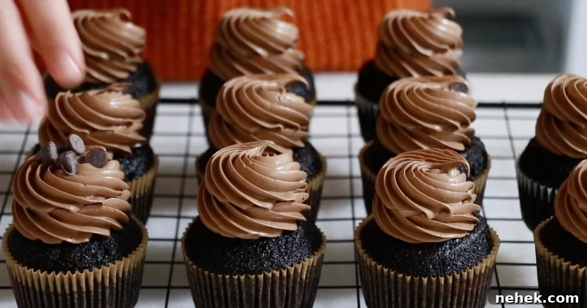 Classic Moist Chocolate Cake Recipe for Crowning Any Occasion 9 chocolate cupcakes with chocolate buttercream