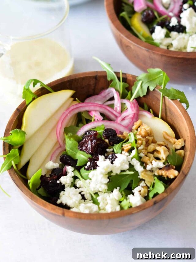 pear arugula salad