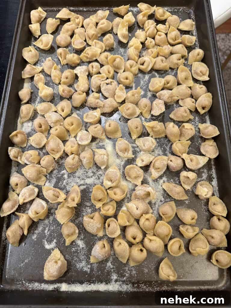 Authentic Tortellini in Brodo: Classic Italian Soup Recipe 3 Handmade tortellini