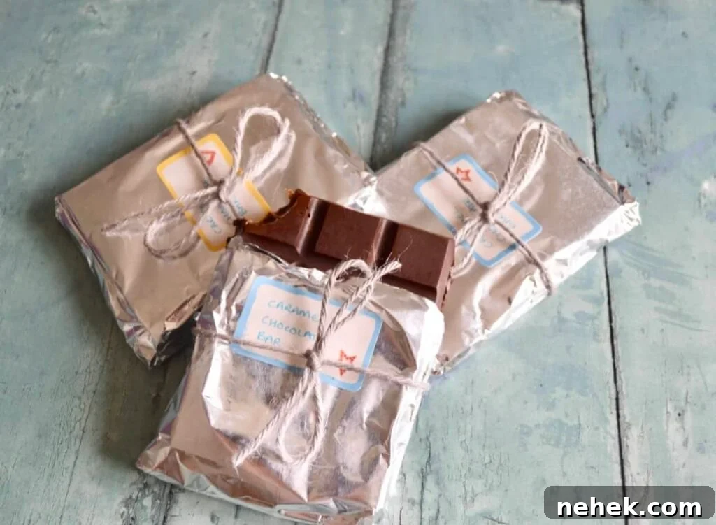 choc caramel bars