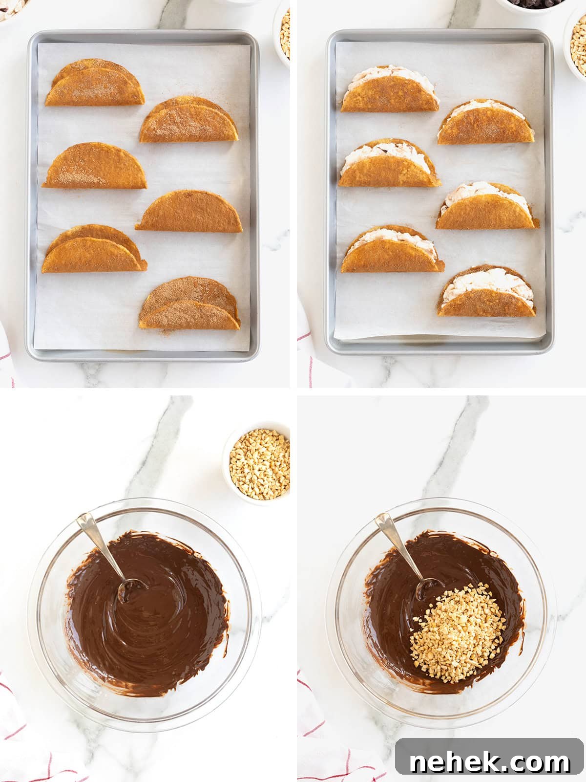 How to Make Homemade Chocolate Tacos: Step-by-Step Recipe 7 Steps to make homemade choco tacos.