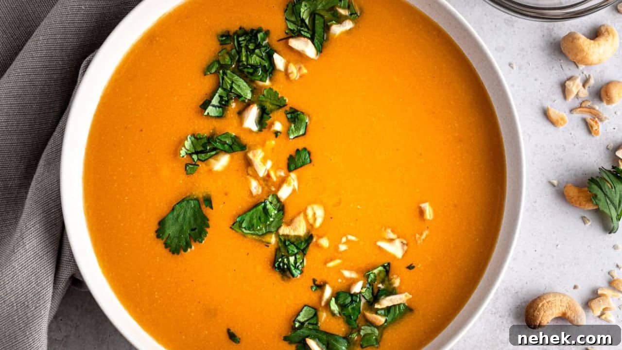 15 Comforting Fall Soups and Hearty Stews for Chilly Nights 9 Cashew Carrot Ginger Soup
