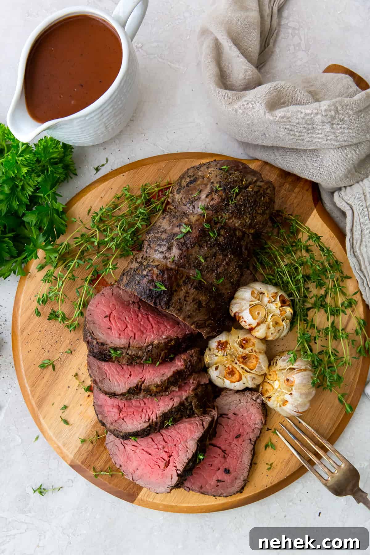 Beef Tenderloin from From Valerie's Kitchen; Collection of 60 Amazing Recipes for Your Holiday Dinners compiled by Jane Bonacci, The Heritage Cook.