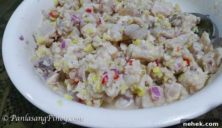 Tanigue Kilawin - fish ceviche