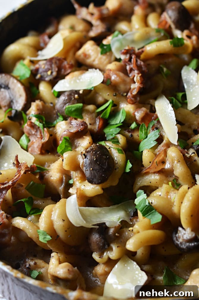 Creamy One-Pot Chicken Marsala Pasta Recipe 3 One Pot Creamy Chicken Marsala Pasta. You cook the noodles, sauce, and chicken all together to make an extra-flavorful dish. Not to mention, clean up is a breeze when there's only one pot to be washed!! You're going to love this easy and impressive recipe. | hostthetoast.com