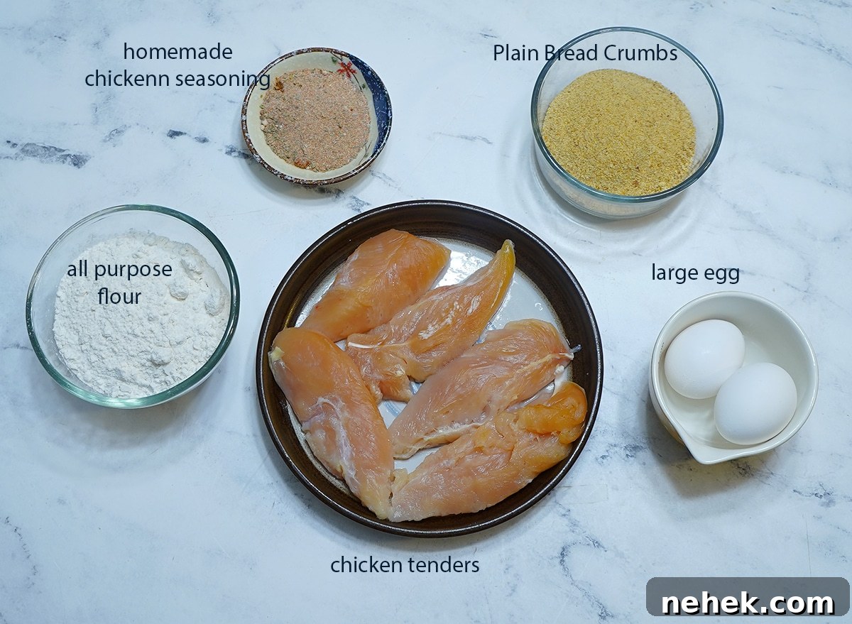 Easy Breaded Chicken Ingredients