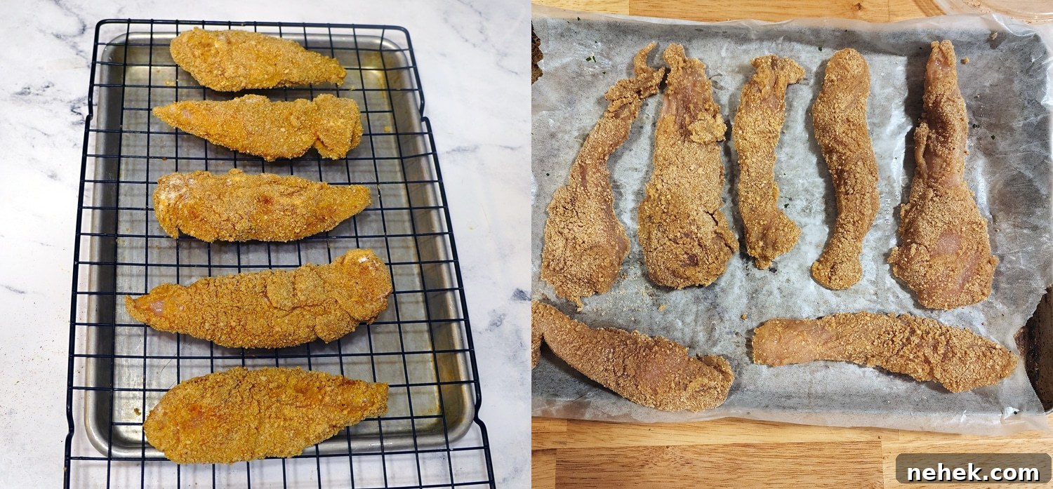 how to freeze breaded chicken