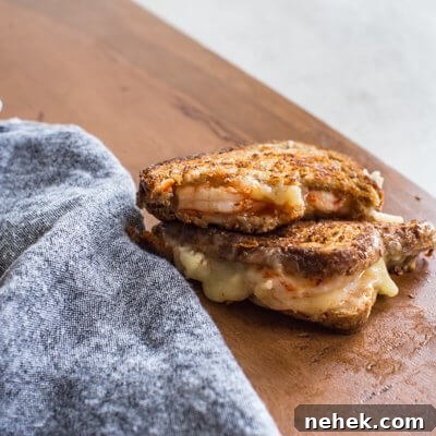 Shrimp Grilled Cheese recipe image.