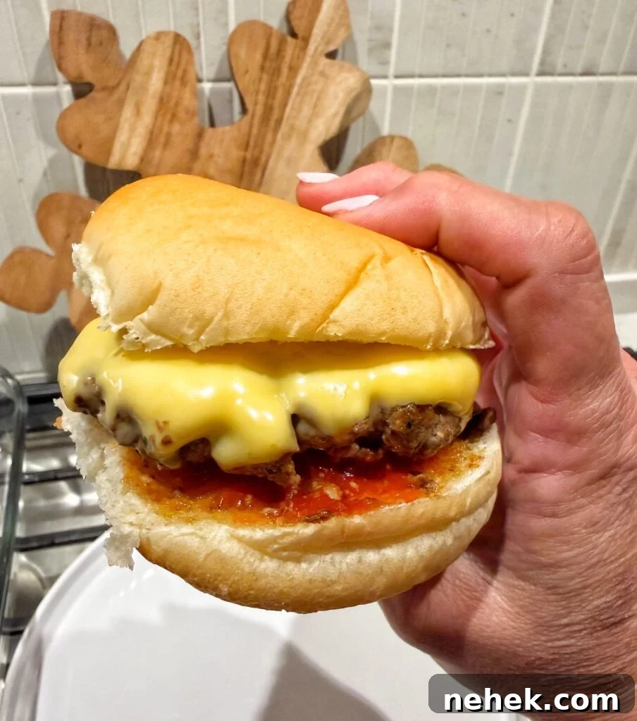 A sizzle burger