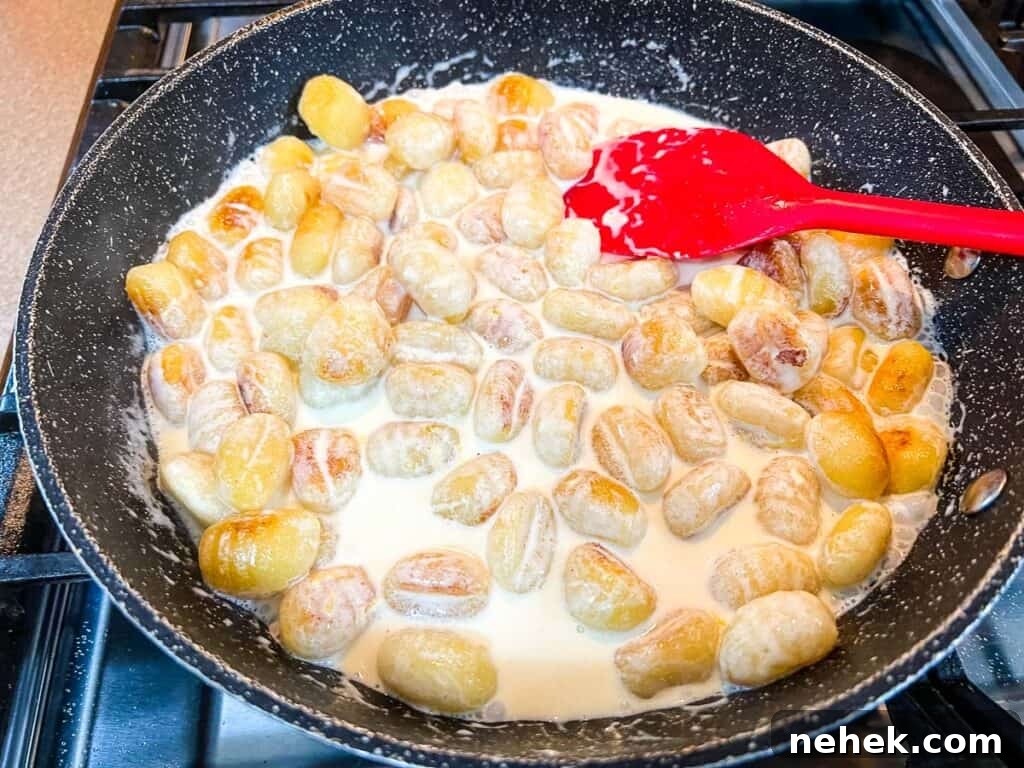 Lemon Parmesan Gnocchi with Creamy Citrus Sauce 8 Cream and cheese added to the gnocchi.