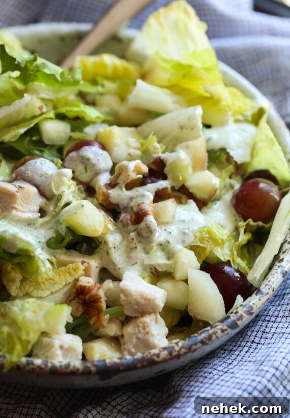 A Salad Drizzled with Homemade Ranch Dressing
