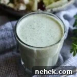 Homemade Ranch Dressing in a Glass