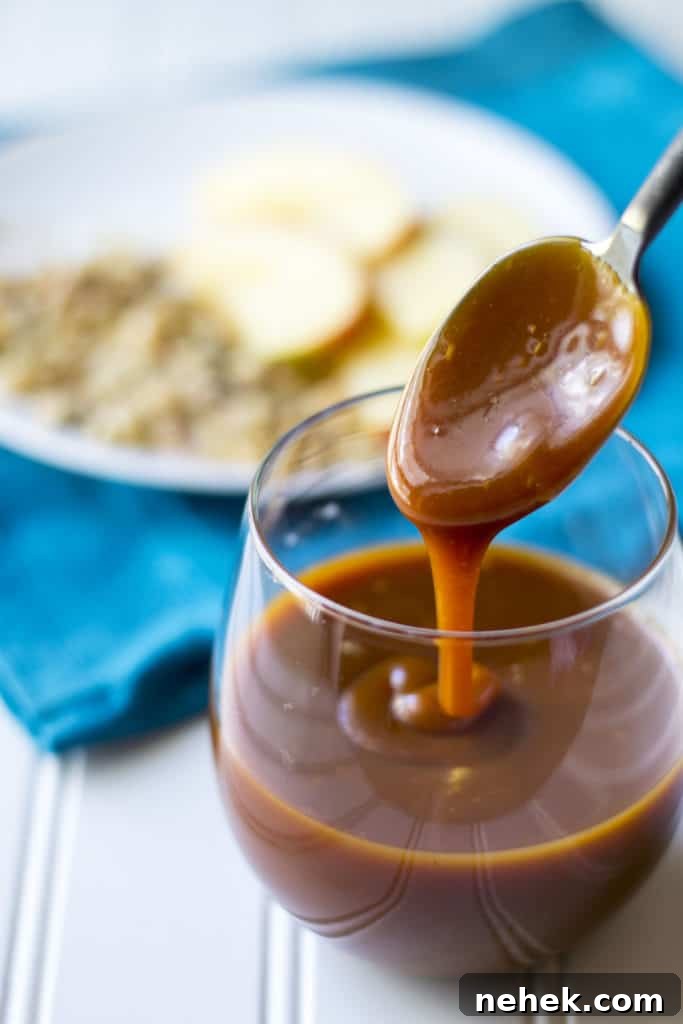 Bourbon Salted Caramel Sauce Recipe for Drizzling & Gifts 2 Bourbon Salted Caramel Sauce | Bourbon Salted Caramel Sauce is a sweet velvety sauce perfect for dessert cakes, cookies, pies, ice cream and just about anything else you can think of!