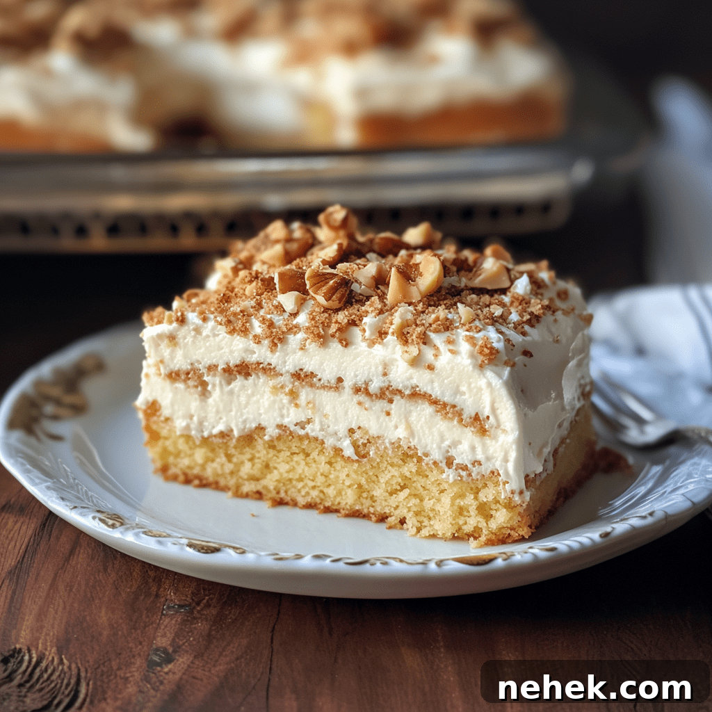 Classic Italian Cream Sheet Cake Recipe with Cream Cheese Frosting 3 Slice of Italian Cream Sheet Cake
