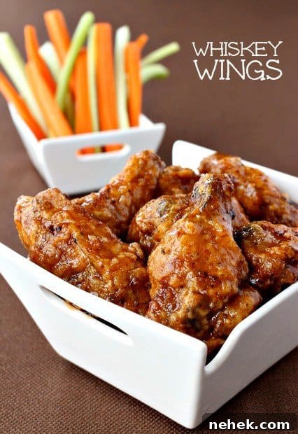 Crispy Fried Chicken Wings Recipe with carrots and celery