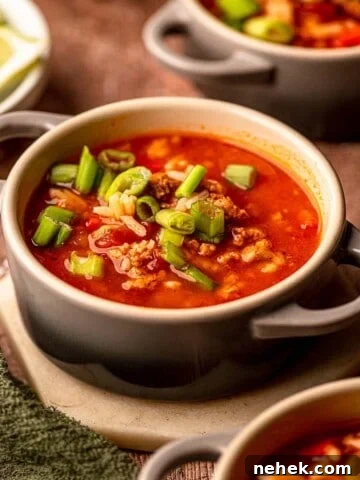 A small bowl filled with soup.