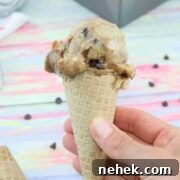 35 High-Protein Vegan Powder Recipes for Smoothies & Snacks 23 Chocolate swirled protein ice cream in a cone.