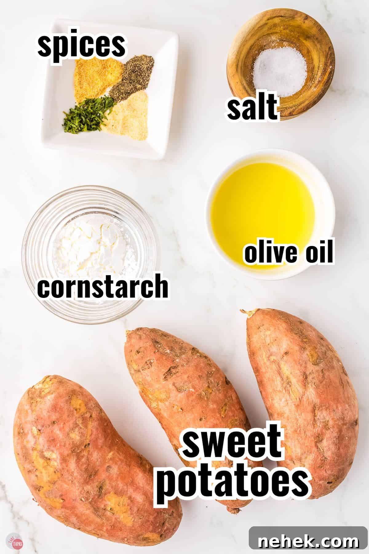 Crispy Oven-Baked Sweet Potato Fries Recipe 3 ingredients for baked sweet potato fries