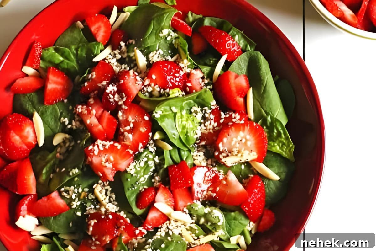 Strawberry Spinach Salad