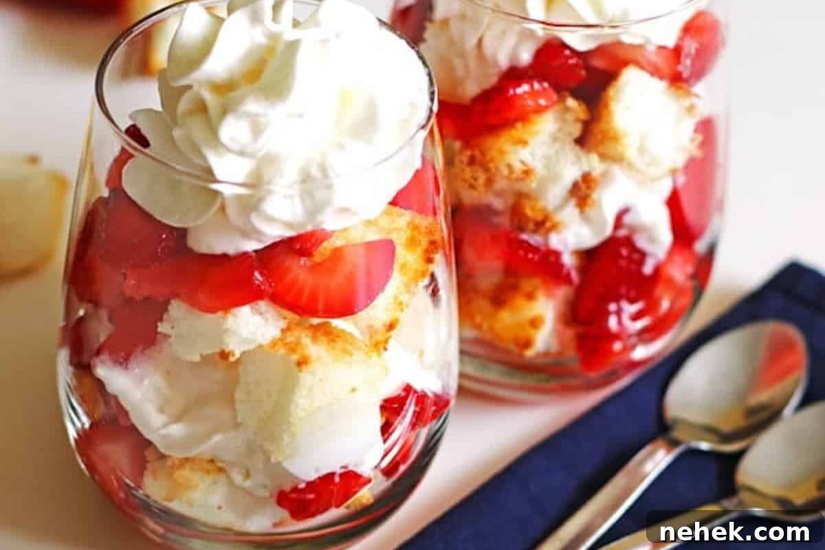 Angel Food Cake Strawberry Shortcake
