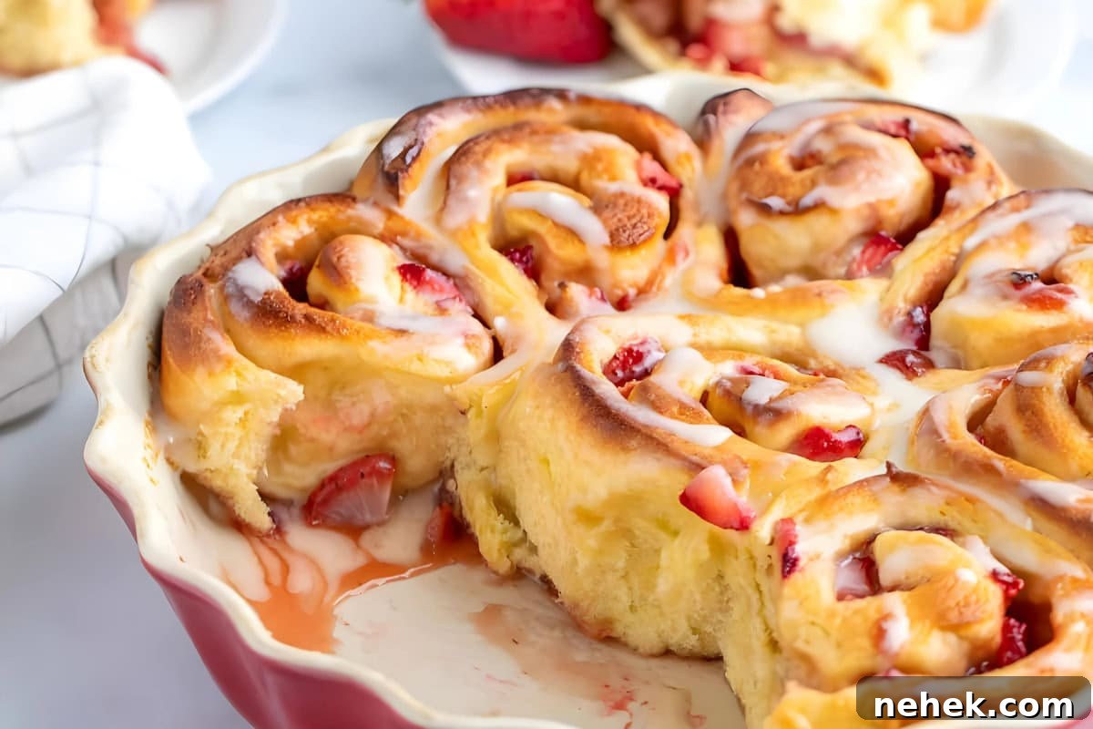 Homemade Strawberry Rolls