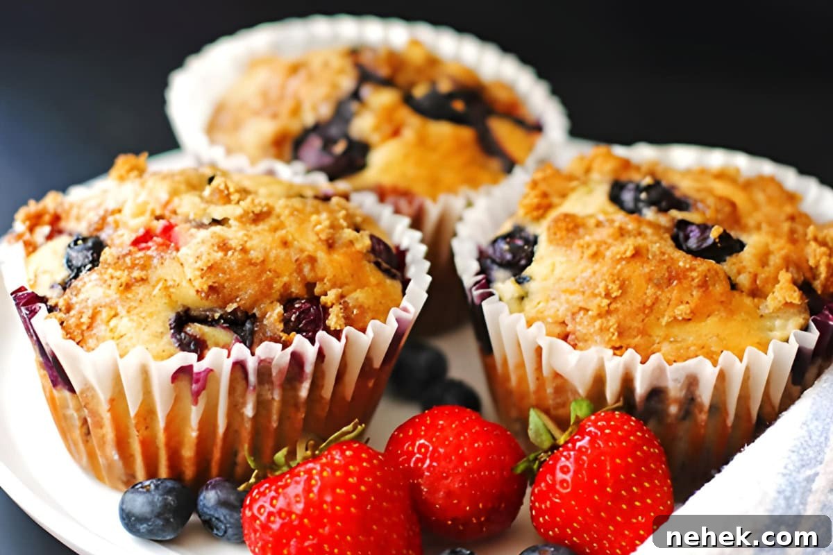 Triple Berry Muffins