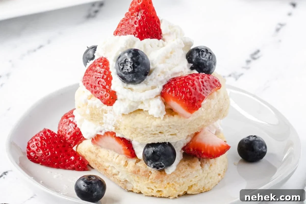Blueberry Strawberry Shortcake
