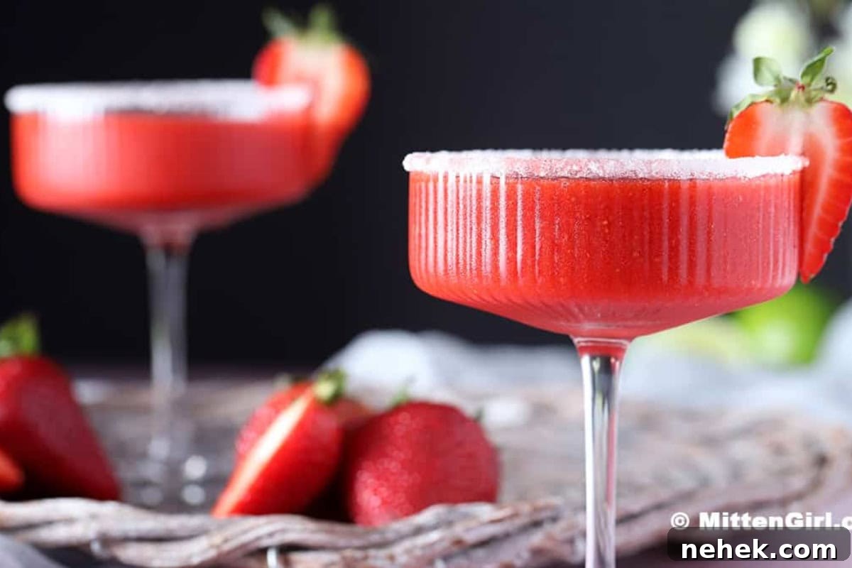 Frozen Strawberry Daiquiri Mocktail