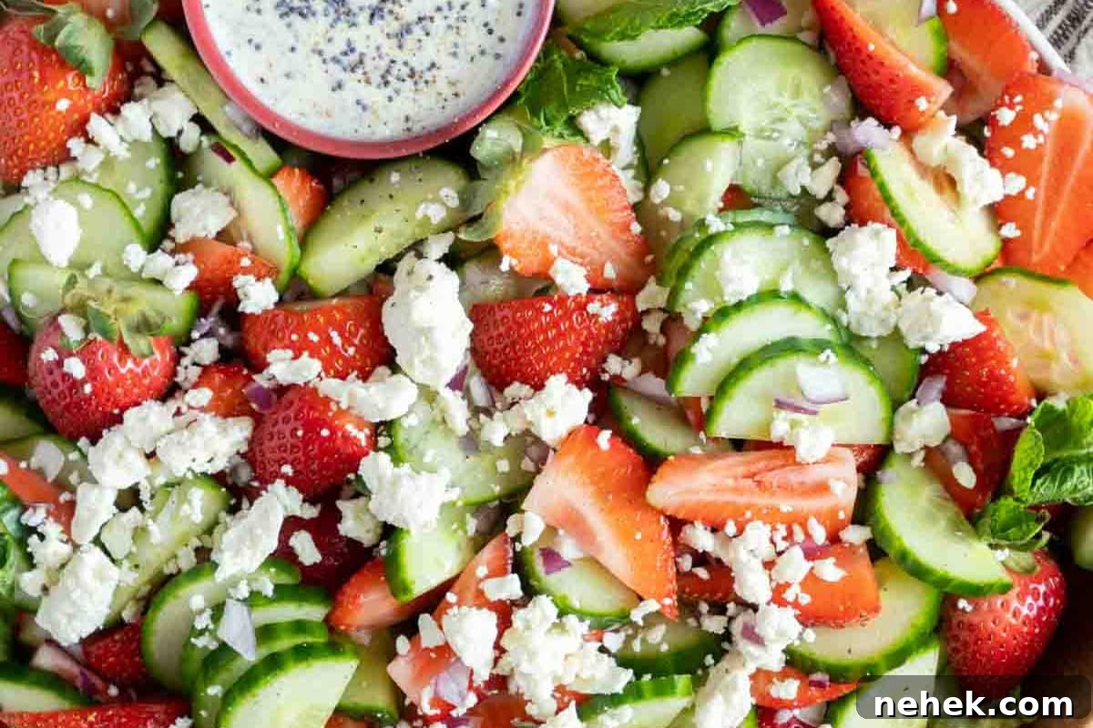 Strawberry Cucumber Salad