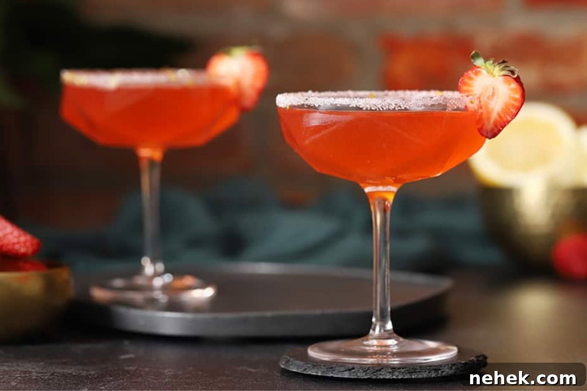 Strawberry Lemon Drop Martini
