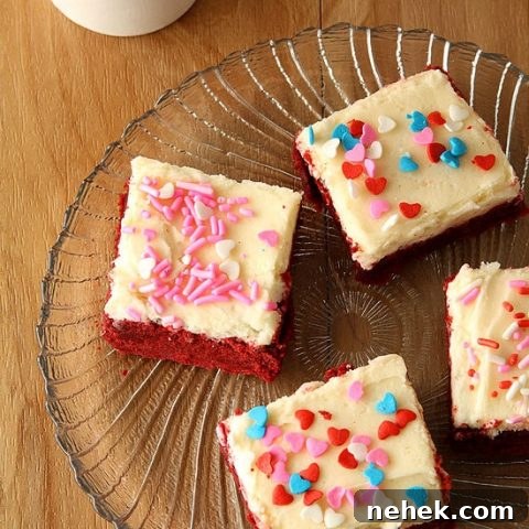 Red Velvet Sugar Cookies Bars