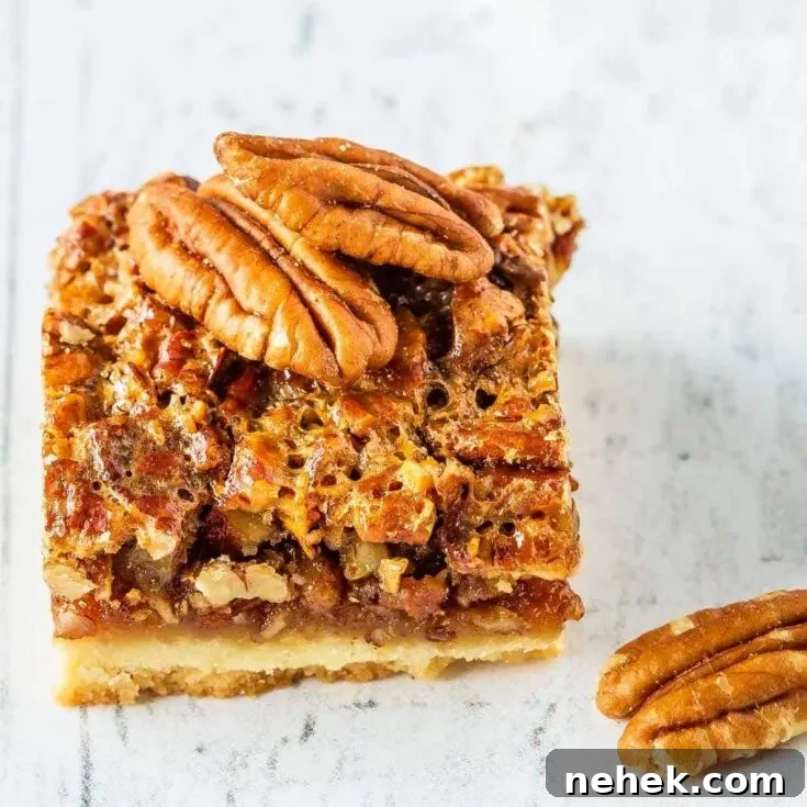 Easy pecan pie bars