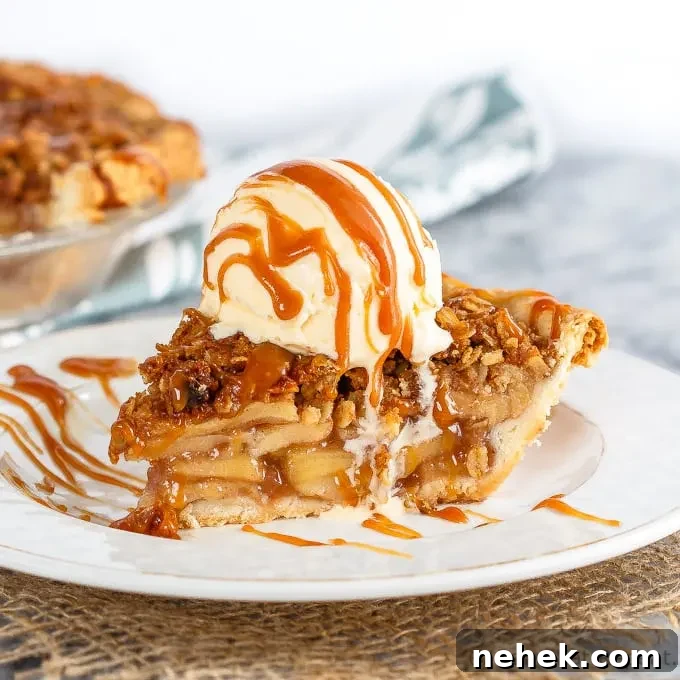 Image for Caramel Apple Streusel Pie