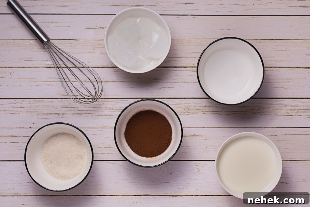 Dalgona Coffee ingredients