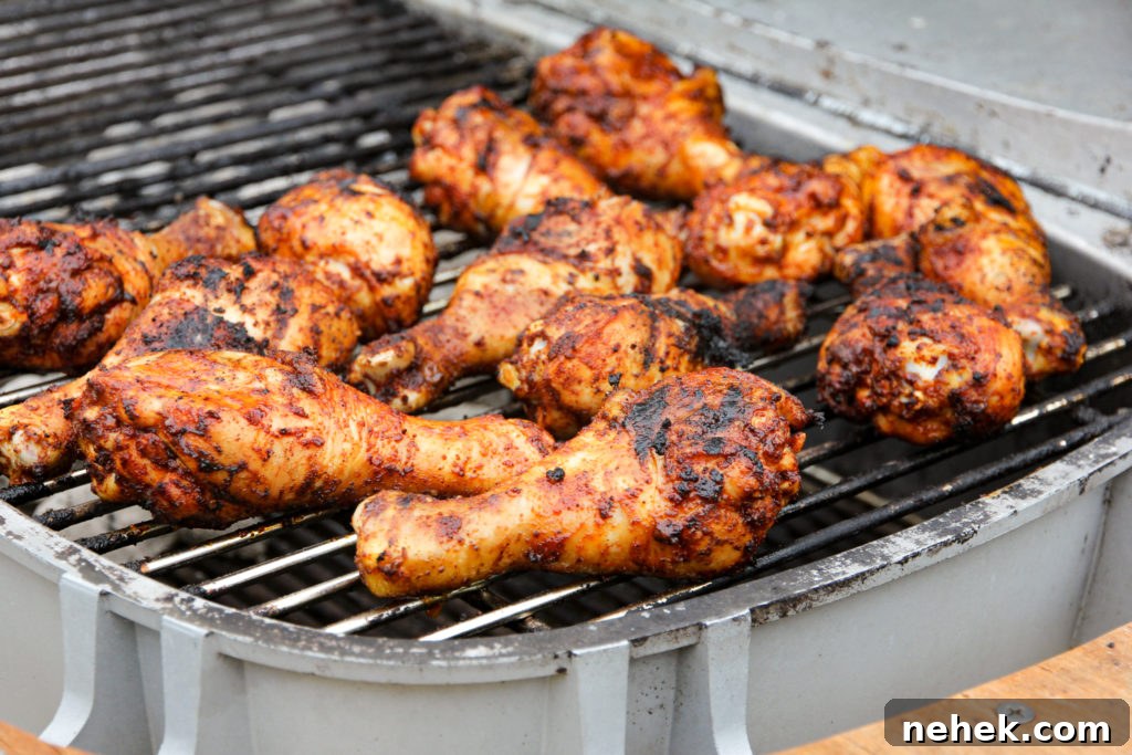 how to grill chicken drumsticks without burning