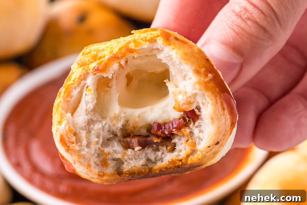 bacon and cheese inside canned biscuit dough