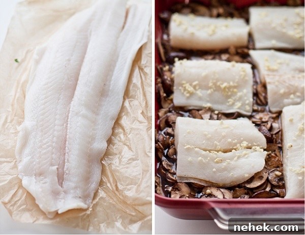 Pan-Seared Turbot with Ginger Mushroom Soy Broth 6 How to Make Turbot with Mushrooms, Ginger, & Soy Broth | bloggingoverthyme.com