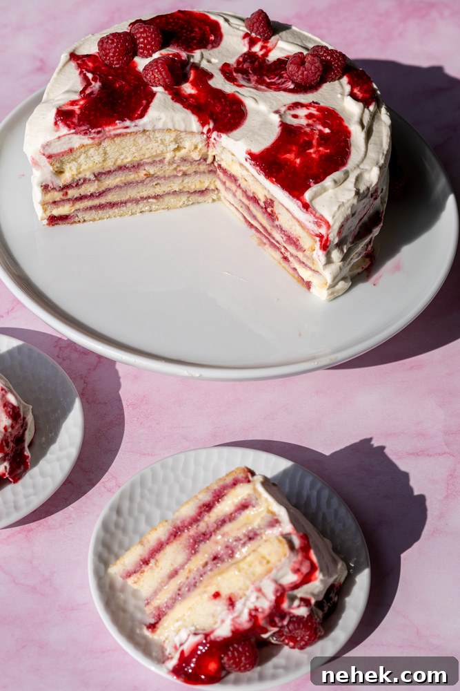 Raspberry Chiffon cake