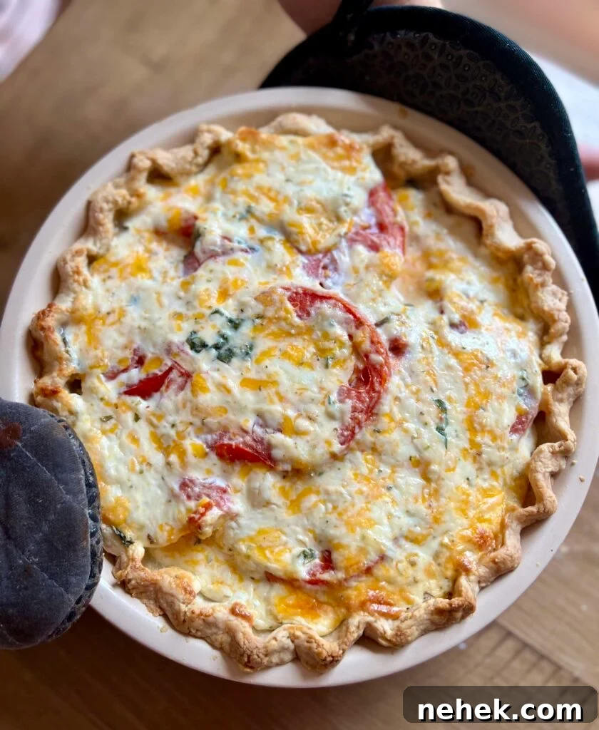 Southern Tomato Pie (Sourdough Pie Crust)