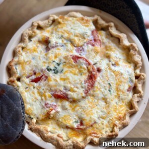 Southern Tomato Pie (Sourdough Pie Crust)