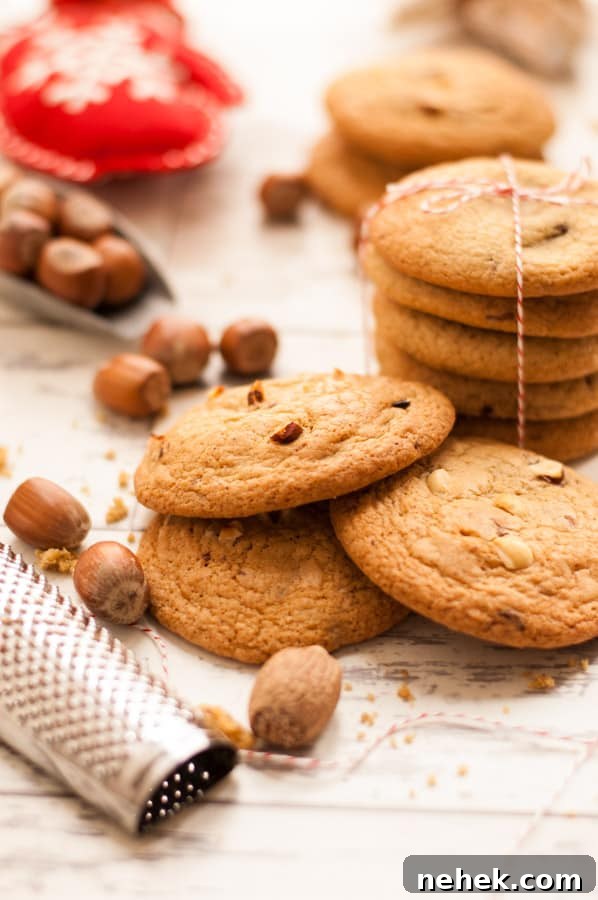 Chocolate Hazelnut Nutmeg Cookies Recipe with Crunchy Hazelnuts 5 Nutmeg Cookies Chocolate and Hazelnuts
