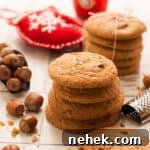 Chocolate Hazelnut Nutmeg Cookies Recipe with Crunchy Hazelnuts 7 Nutmeg Cookies with Chocolate and Hazelnuts.