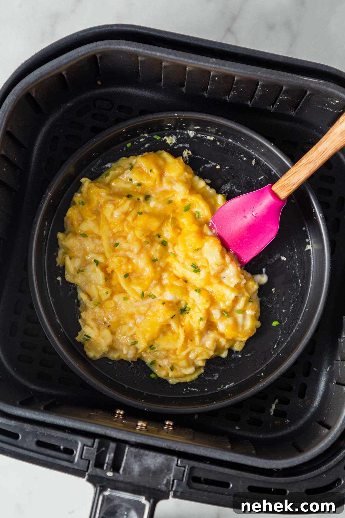 scrambled eggs in the air fryer.