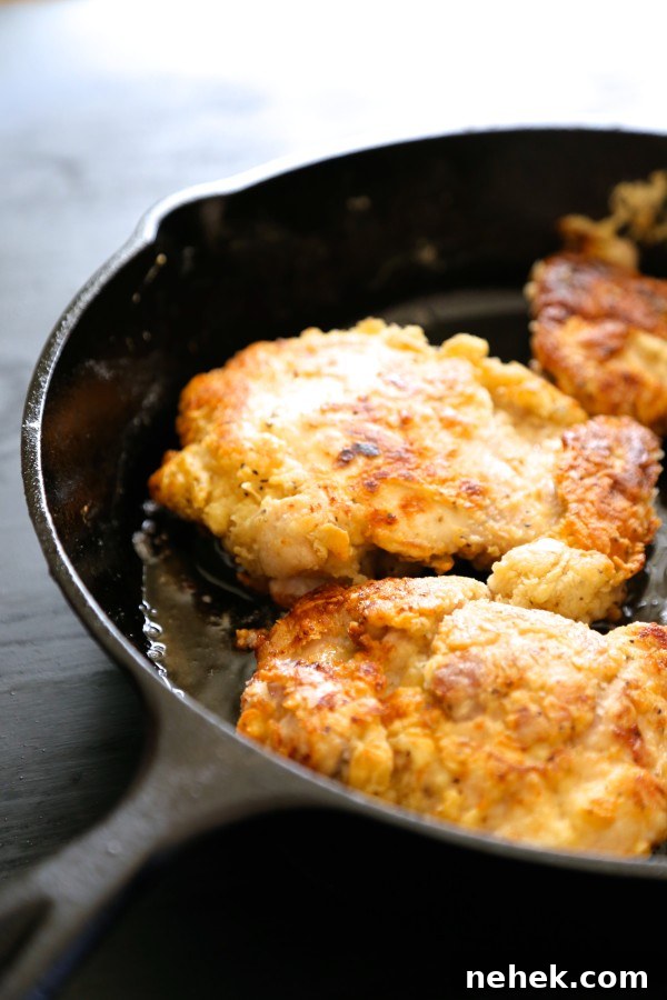 15-minute skillet fried chicken with tabasco honey sauce